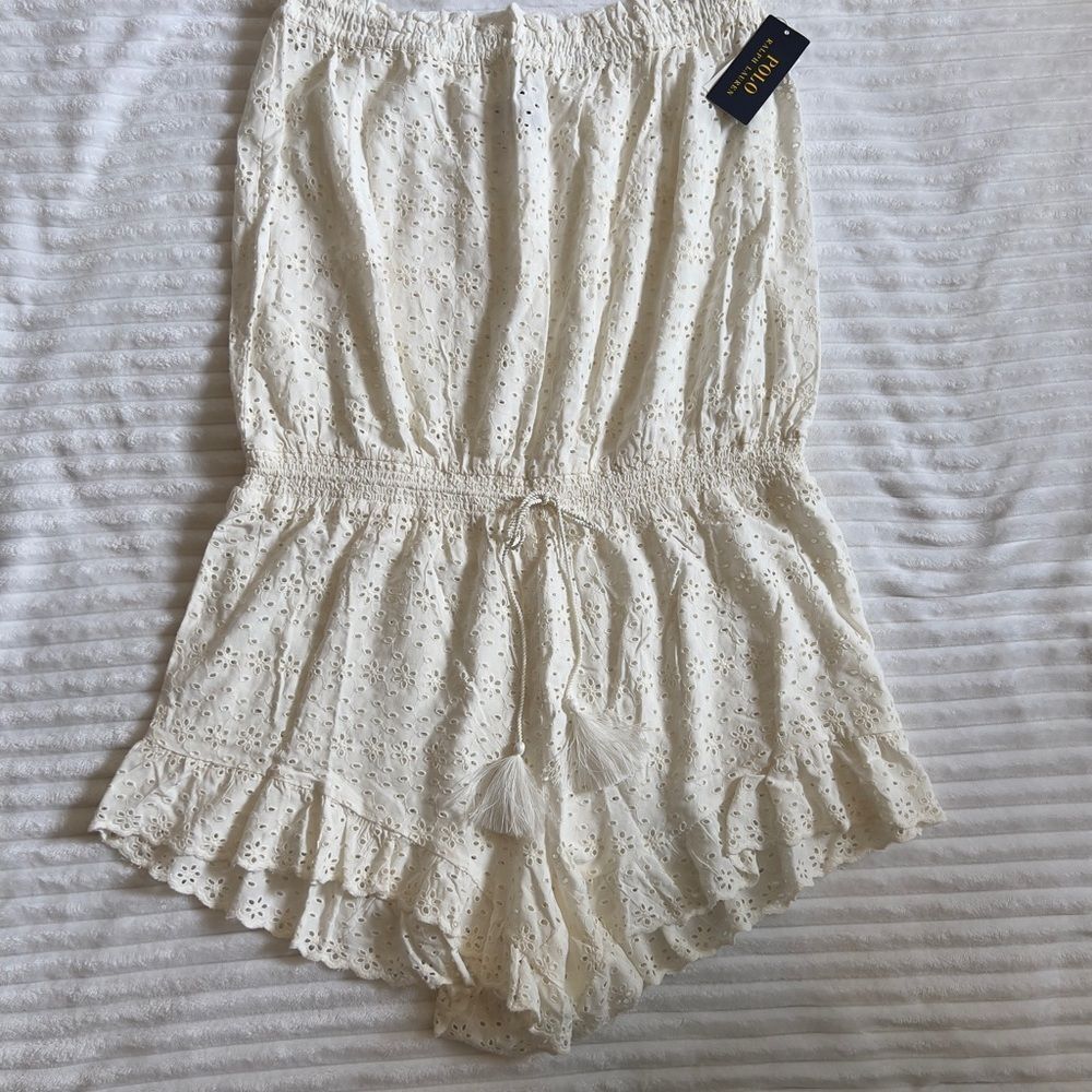 Ralph Lauren White Eyelet Skirt NEW